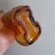 Set of two Empoli poodle glass bottles