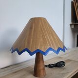 Handmade "pencil" lamp made of wood and veneer