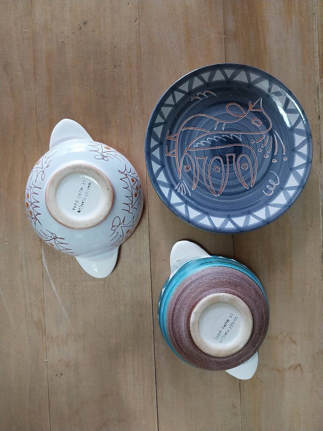 Pair of Margot Planćon bowls