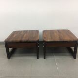 Ensemble de 2 tables d'appoint brésiliennes Percival Lafel du milieu du siècle, années 1970