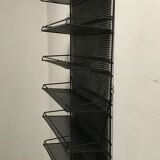 50s shop perforated metal wall shelf