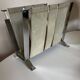 Chrome and suede calfskin magazine rack 1970