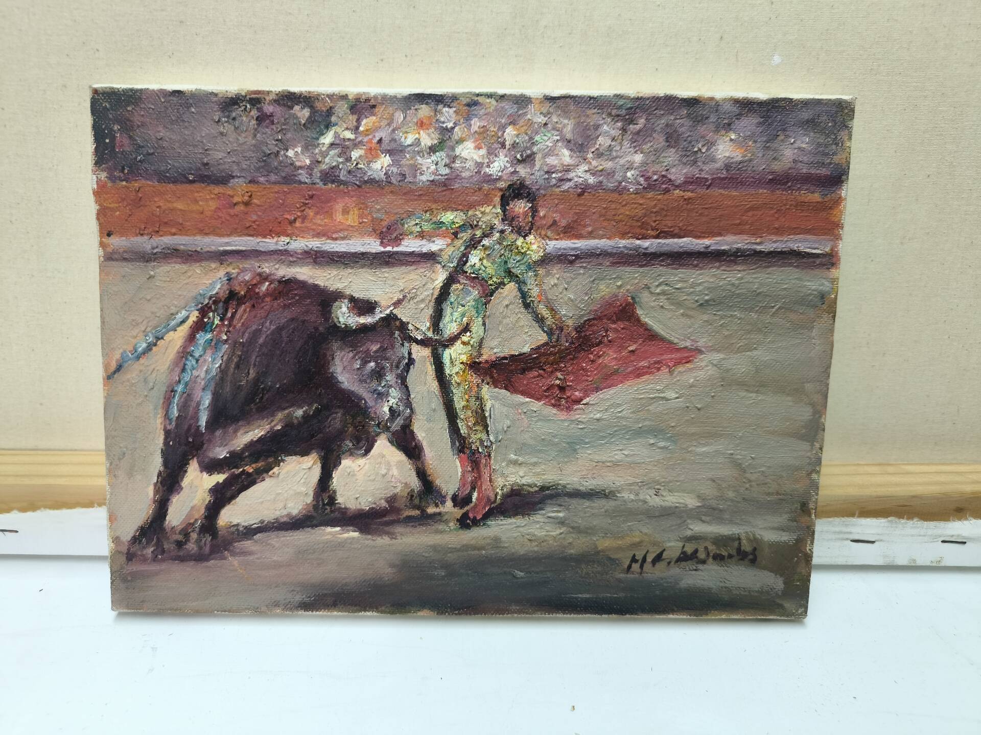 Peinture à l'huile impressionniste sur toile