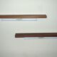 Pair of Danish teak shelves with wall lights, 1960s