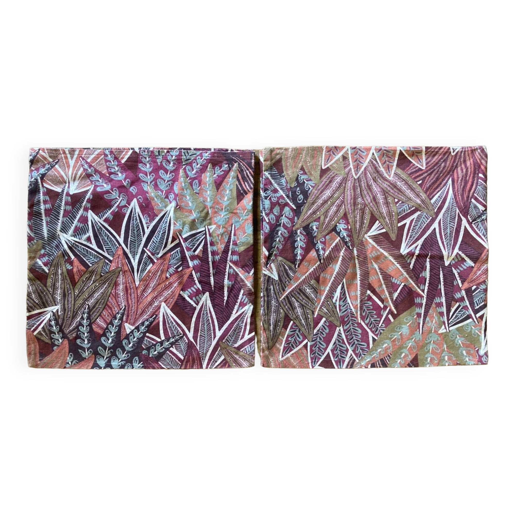 Pair of 40x40cm cushion covers