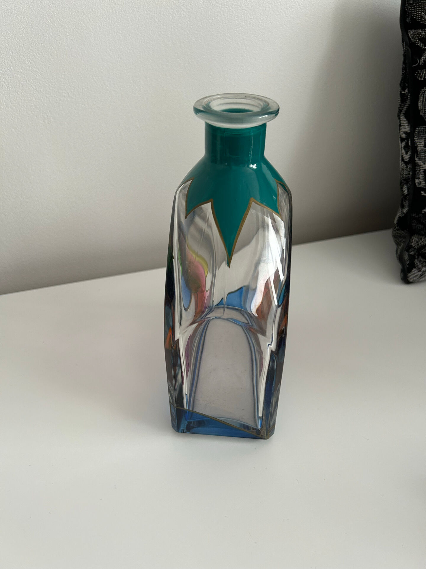 Rare vintage carafe bottle Luigi Bormioli Italy - Model "Woman with"