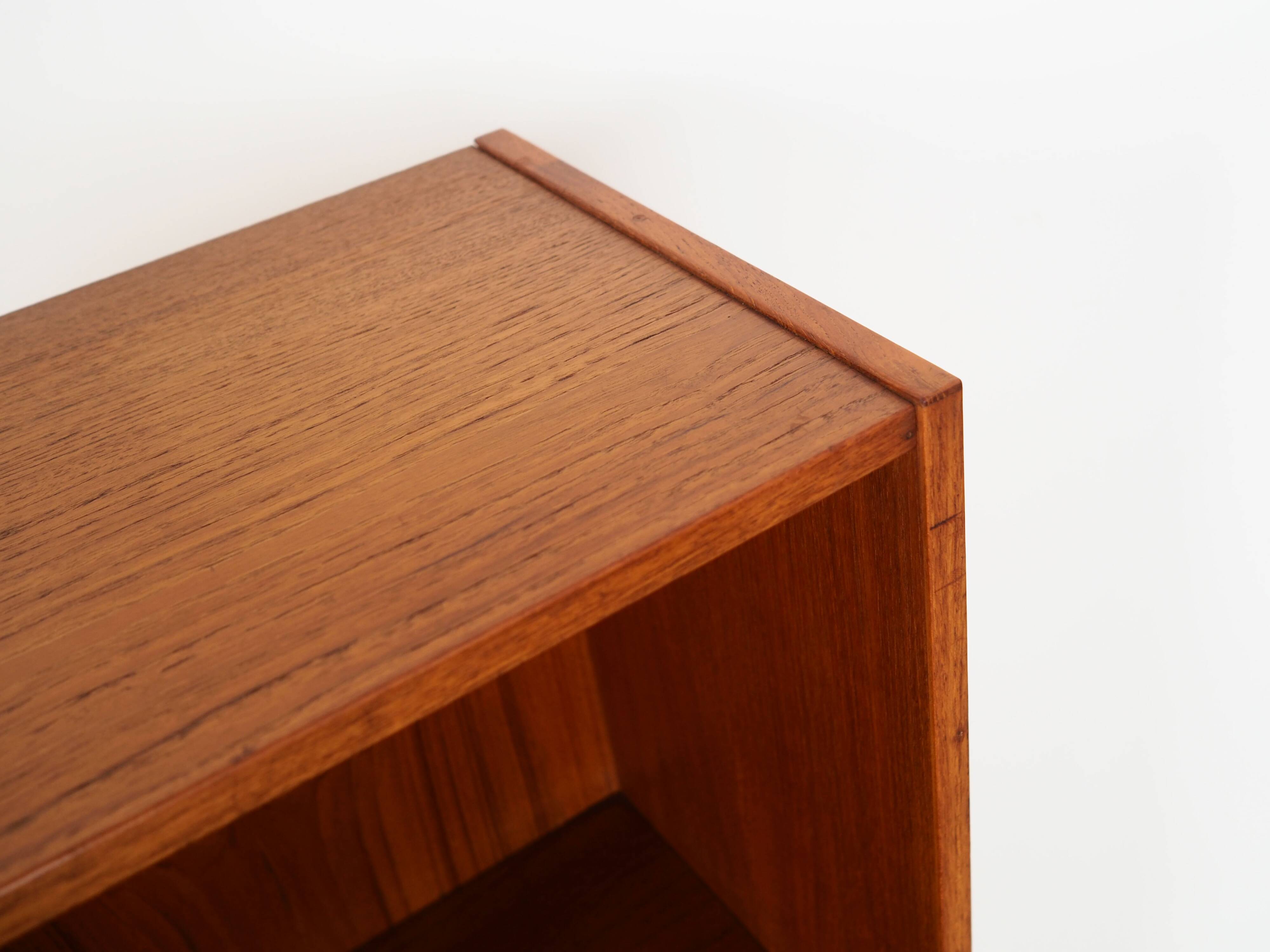 Teak bookcase, Danish design, 1970s, production: Denmark