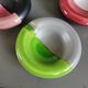 Set of 4 small individual ceramic ashtrays