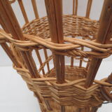 Old wicker bakery bread basket