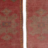 Set of 2  Tree of Life Turkish rugs, 1970s, 46 x 114 - 49 x 114 cm