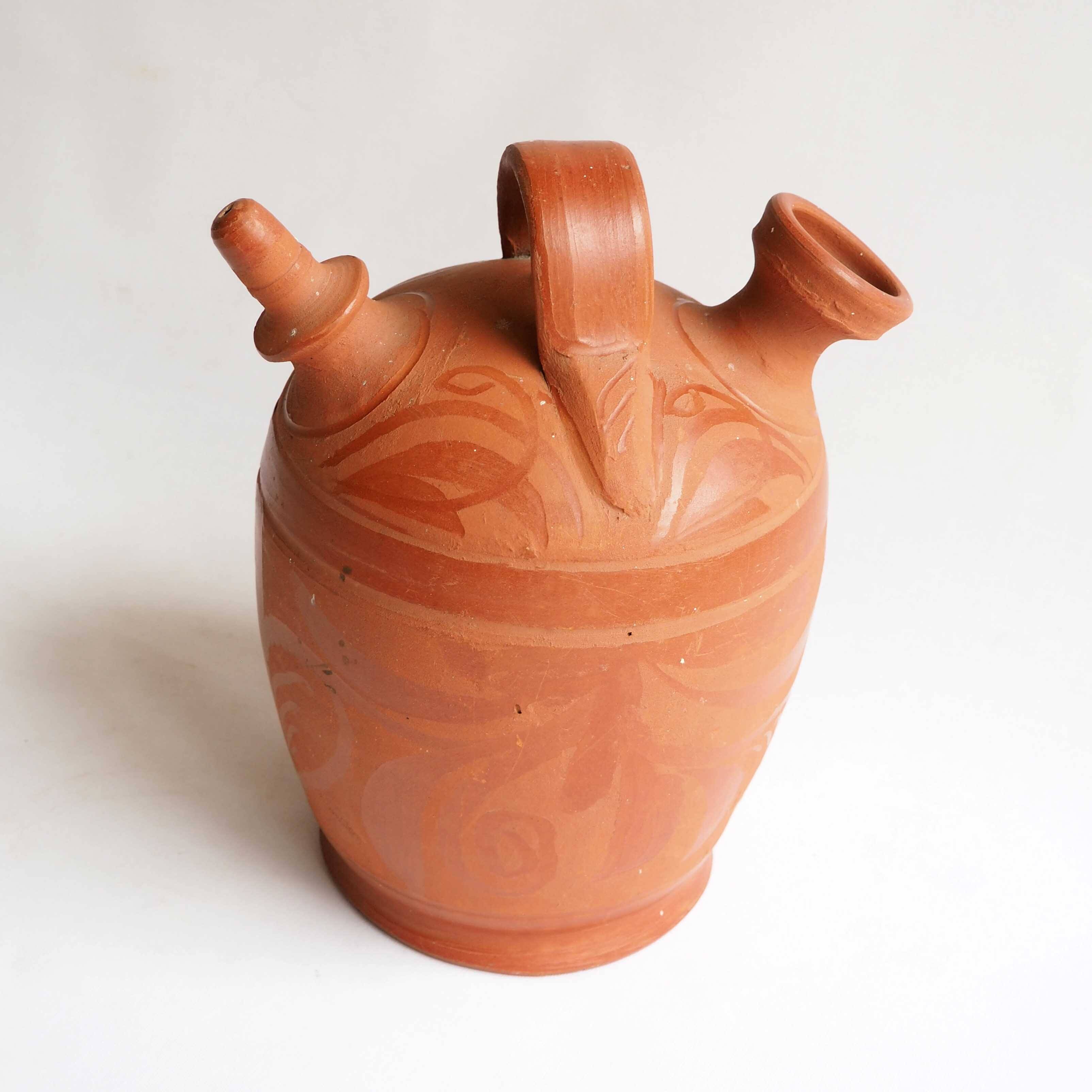 Gargoulette terracotta varnished patterns