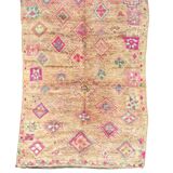 Bohemian Vintage Moroccan Rug from the Boujad region