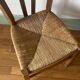 Set of 2 old mulched wooden chairs