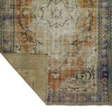 One-of-a-Kind Turkish Handwoven Vintage Rug - Timeless Vintage Elegance 275x 180 cm