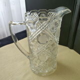Carafe , 1.2 l moulded pressed glass pitcher