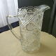Carafe , 1.2 l moulded pressed glass pitcher