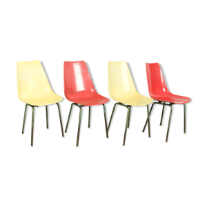 4 chairs by KVZ Semily, 1950s