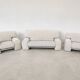 Rare salon vintage Ligne Roset – Made in France – Canapé & 2 fauteuils