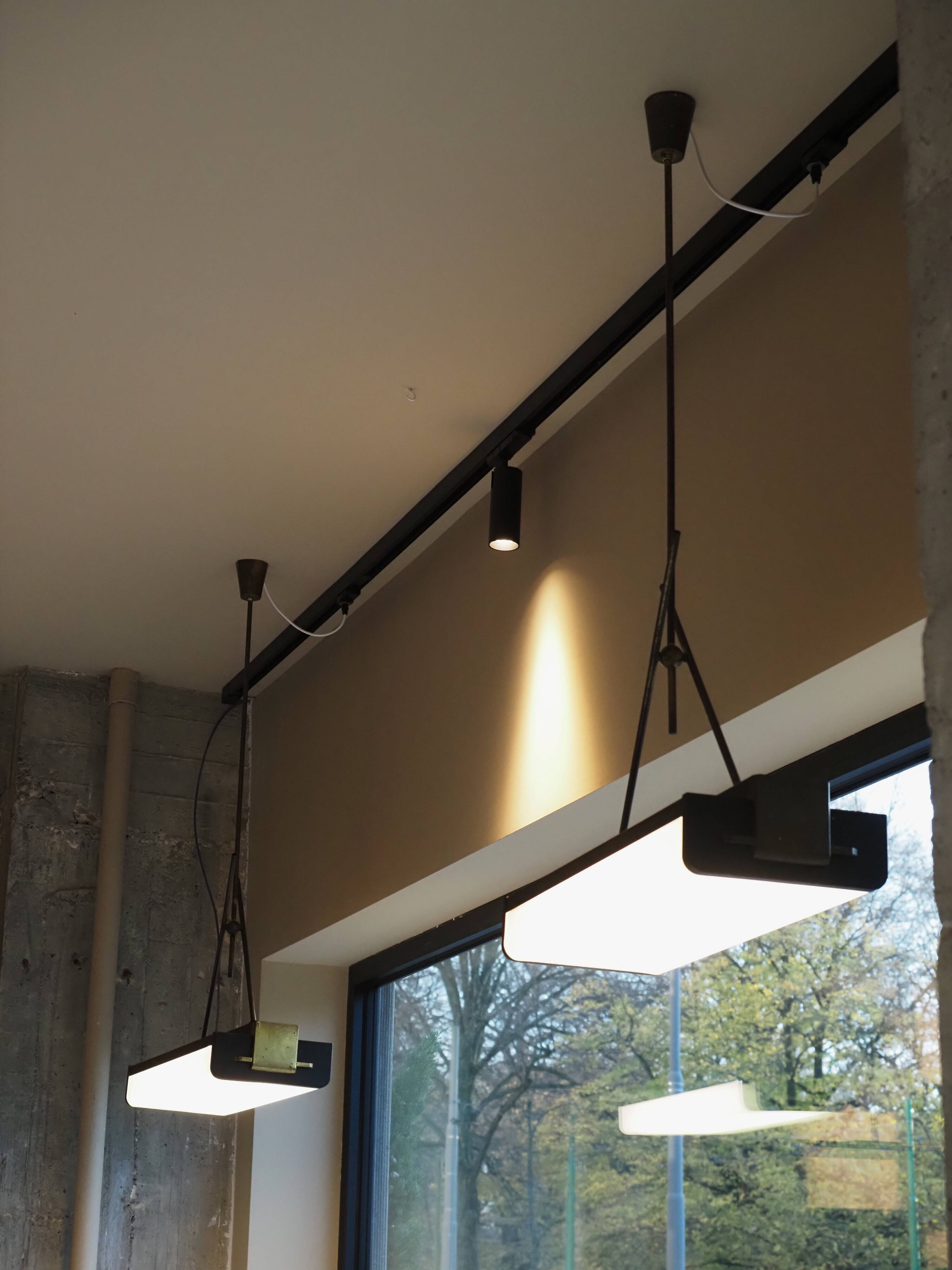 Pair of Italian pendant lights from the 1960s