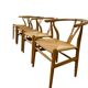 Set of 4 Scandinavian solid wood chairs