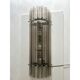 Contemporary Modern Smoked-Fumè Glass Pipes Wall Sconces-Set of Two