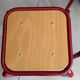 Vintage workshop style stool trio – 2 red & 1 blue