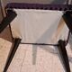 Tabouret repose pied bois restauration tapissière XX meuble d'appoint