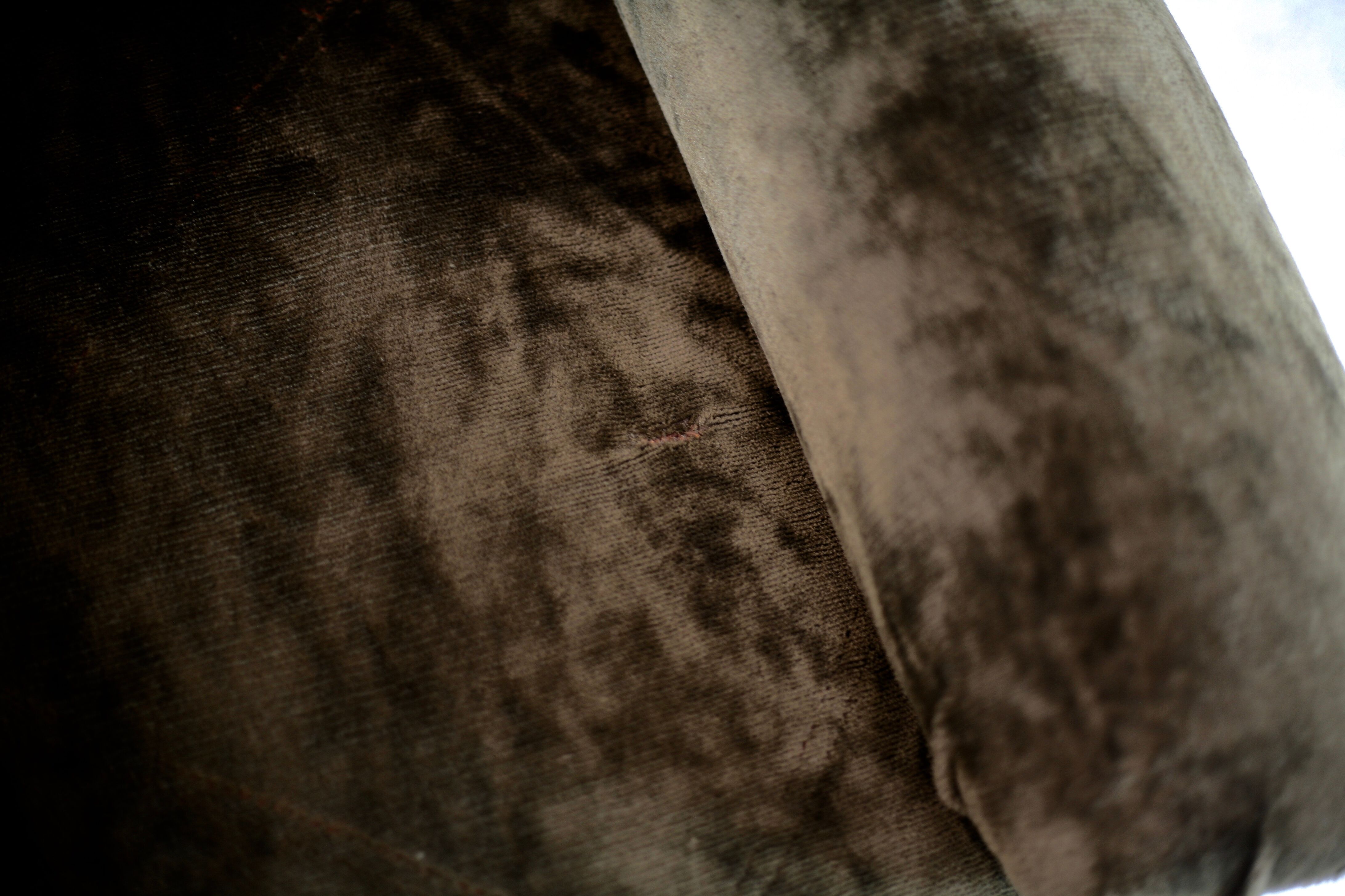 Pair of armchairs "Space Age", brown velvet and steel, France, circa 1970.