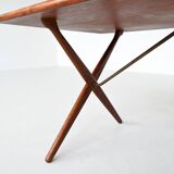 Hans Wegner's AT 303 cross-legged dining table, Andreas Tuck, Denmark, 1950