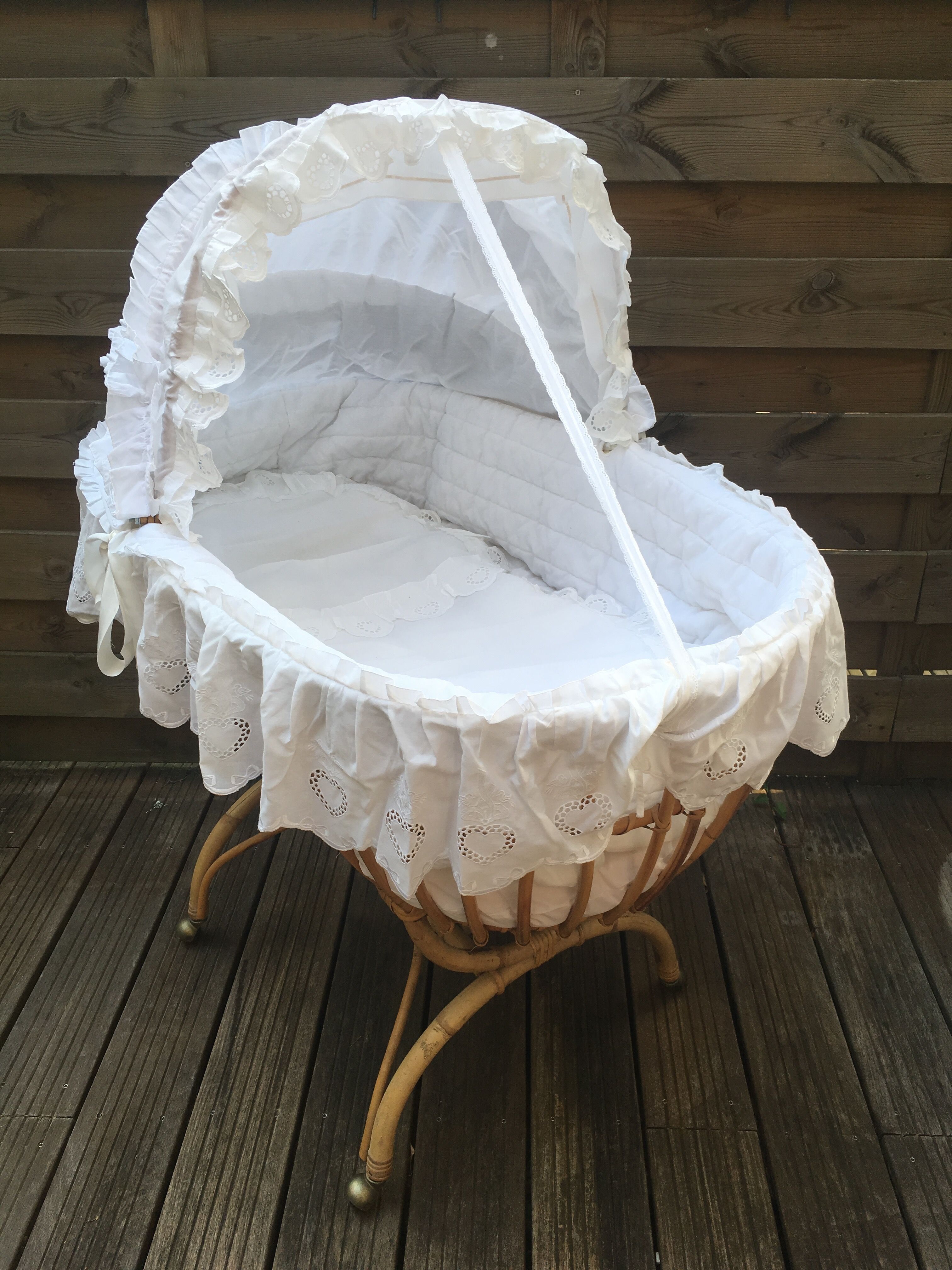 Vintage rattan basket