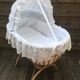 Vintage rattan basket