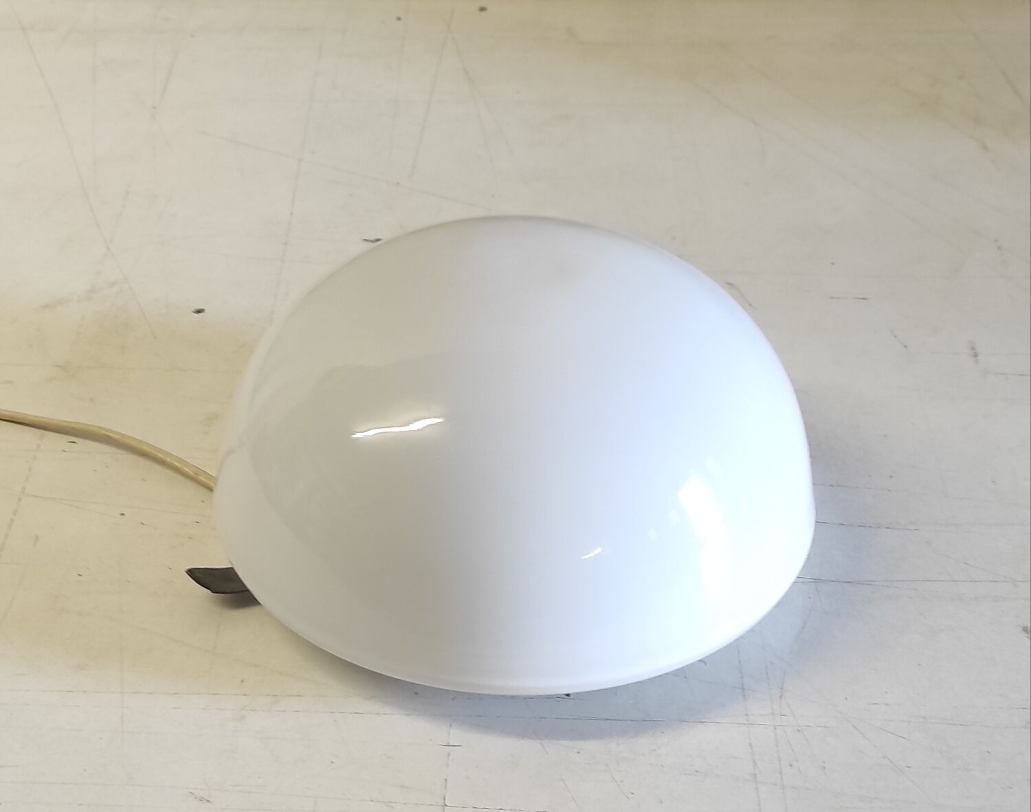 Ceiling light or globe wall lamp opaline diameter 20 cm - mid 20th century