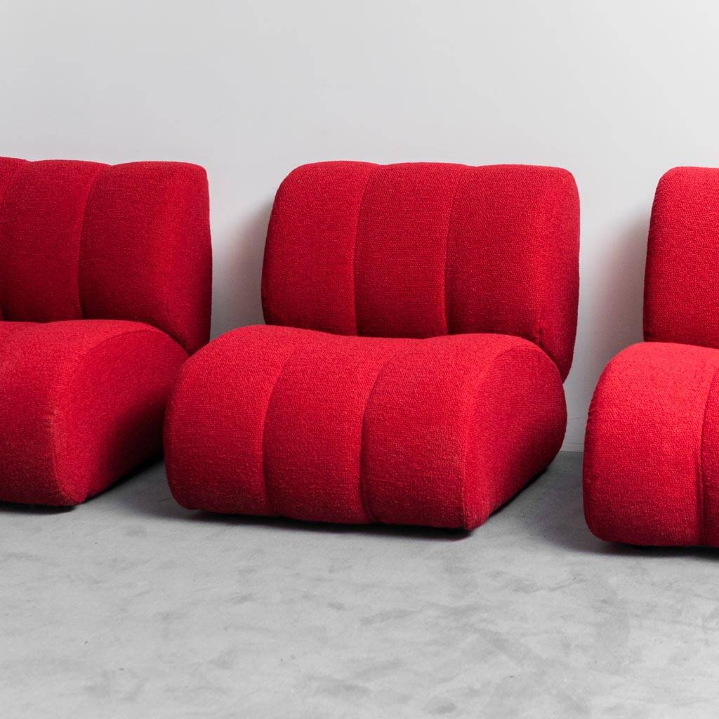 Divano modulare tessuto mod. giannone seven salotti anni ’70 vintage modernariato
