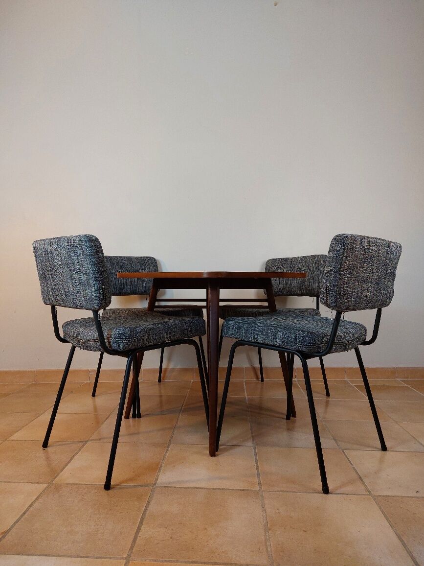 Set de 4 chaises design André Simard, édition Airborne, 1960