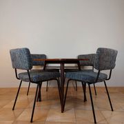 Set of 4 design chairs André Simard, Edition Airborne, French Modernism 1960s