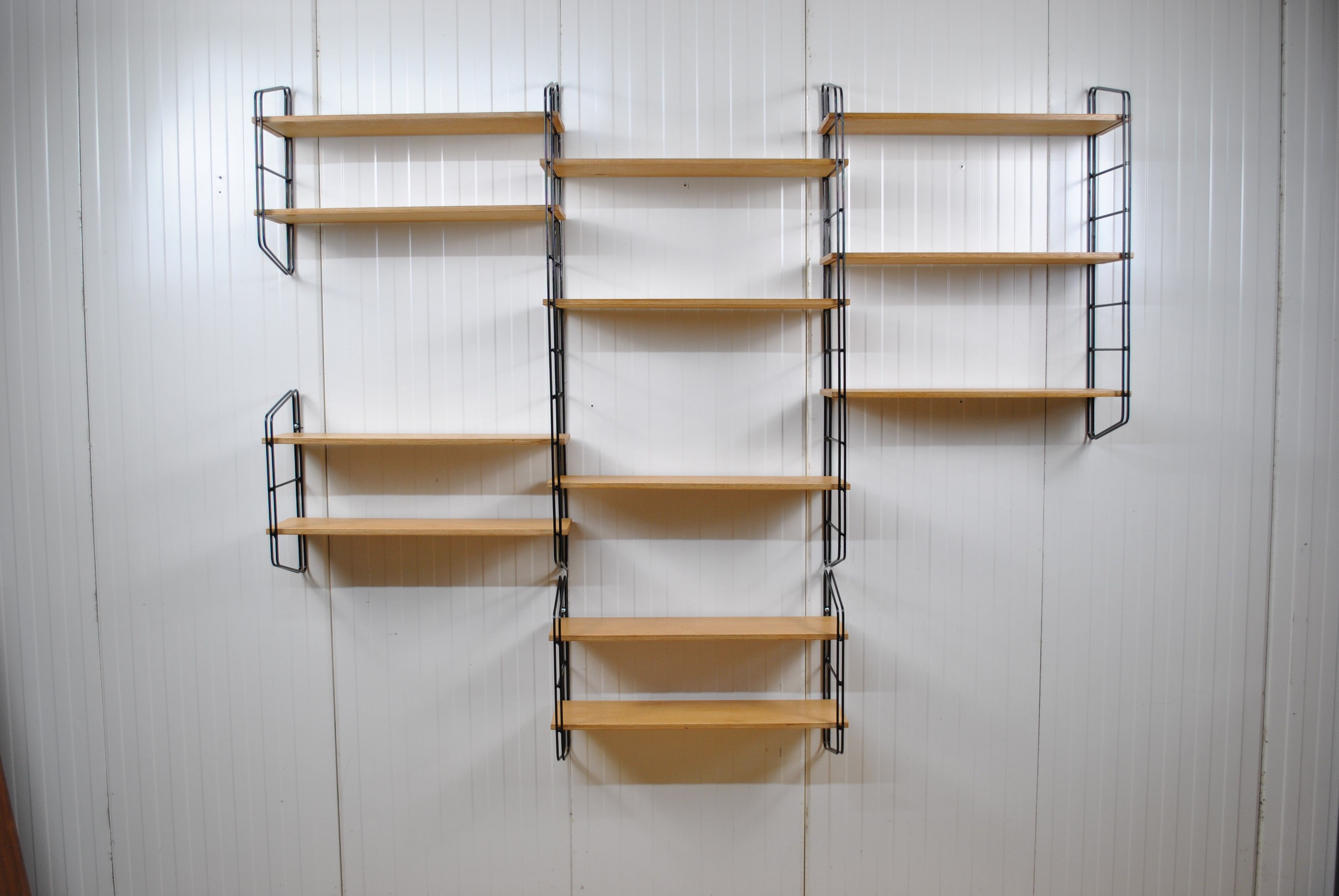 Etagère bibliothèque modulable murale 1970
