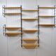 Etagère bibliothèque modulable murale 1970
