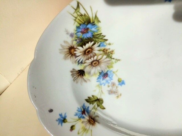 Plat ovale en porcelaine 19 ème