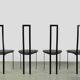 POSTMODERN Italian dining chairs, Cattelan, 1980s