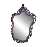 Large Louis XV wall mirror carved wood rocaille – 19th century