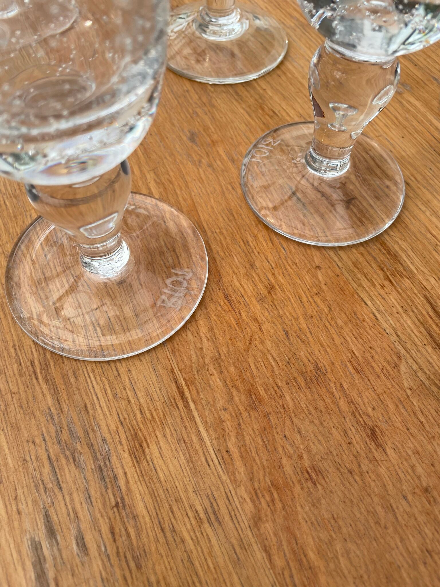 Glass of biot wine glass