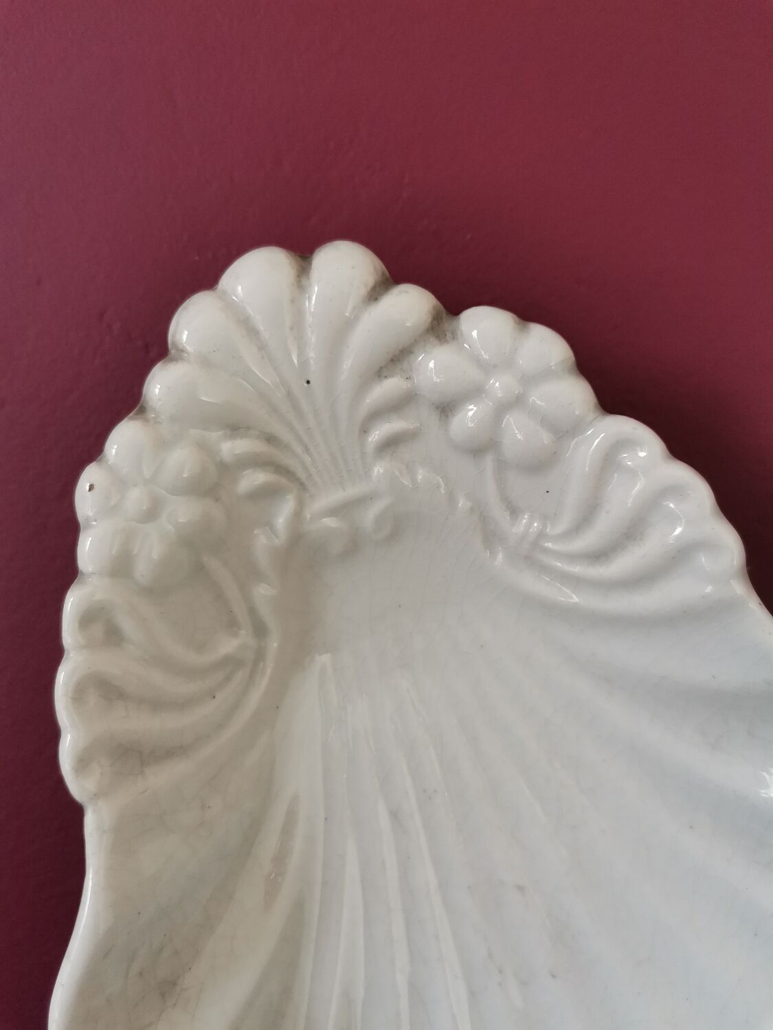 Sarreguemines shell bowl