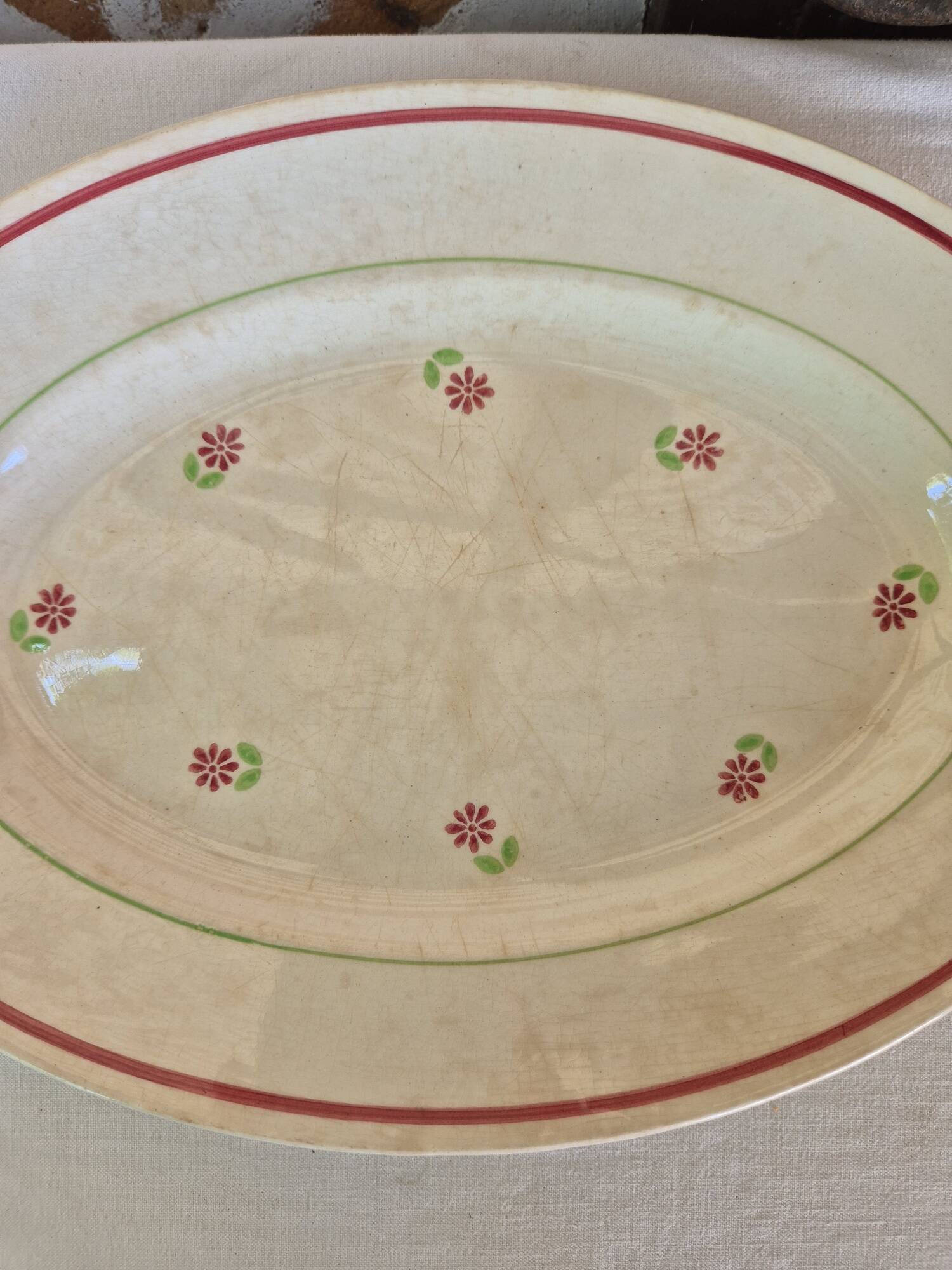 Gien Christiane oval serving dish
