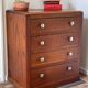Art deco oak chest of drawers