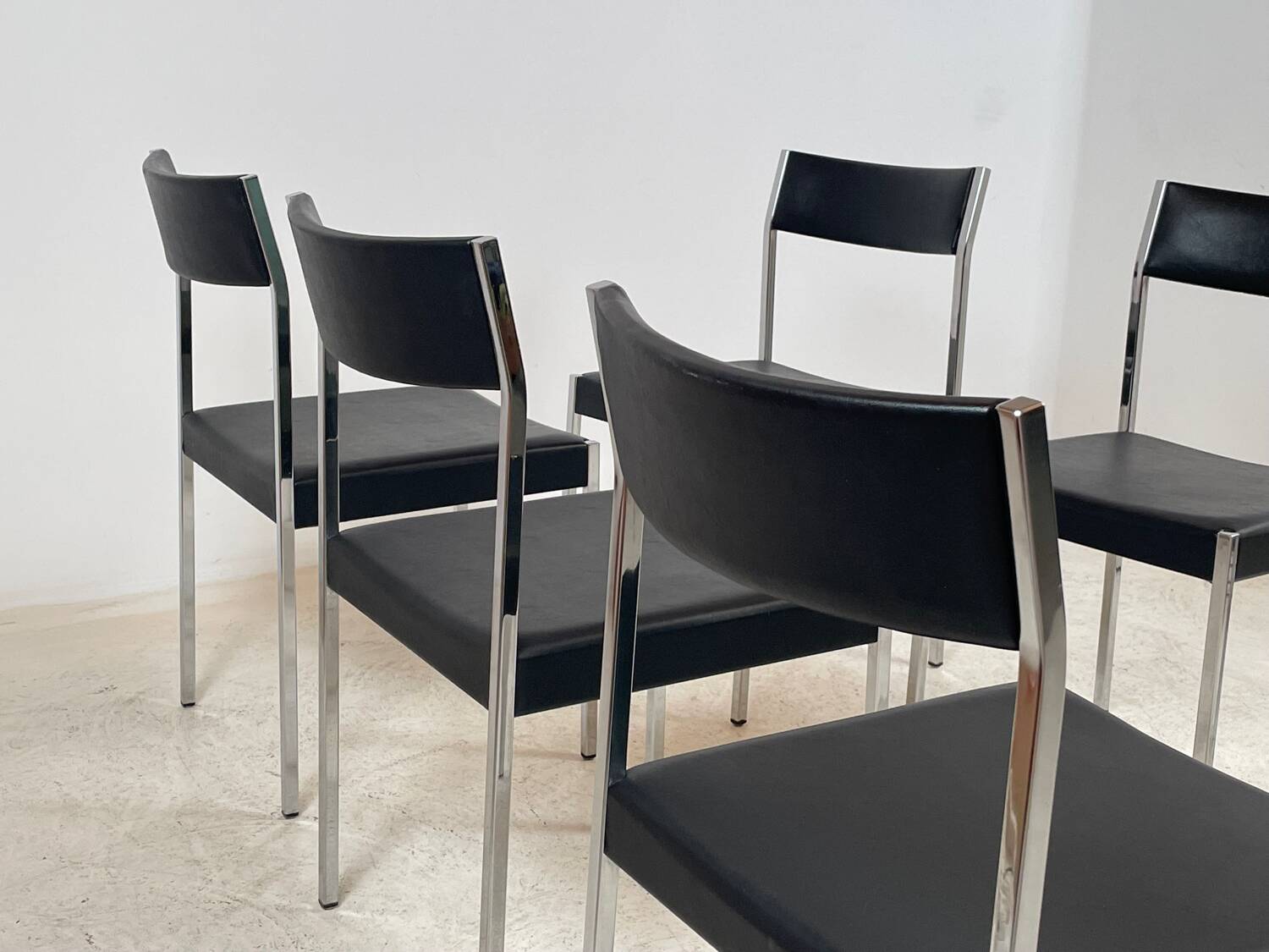 6 chairs by Ernst Lauclair 1966