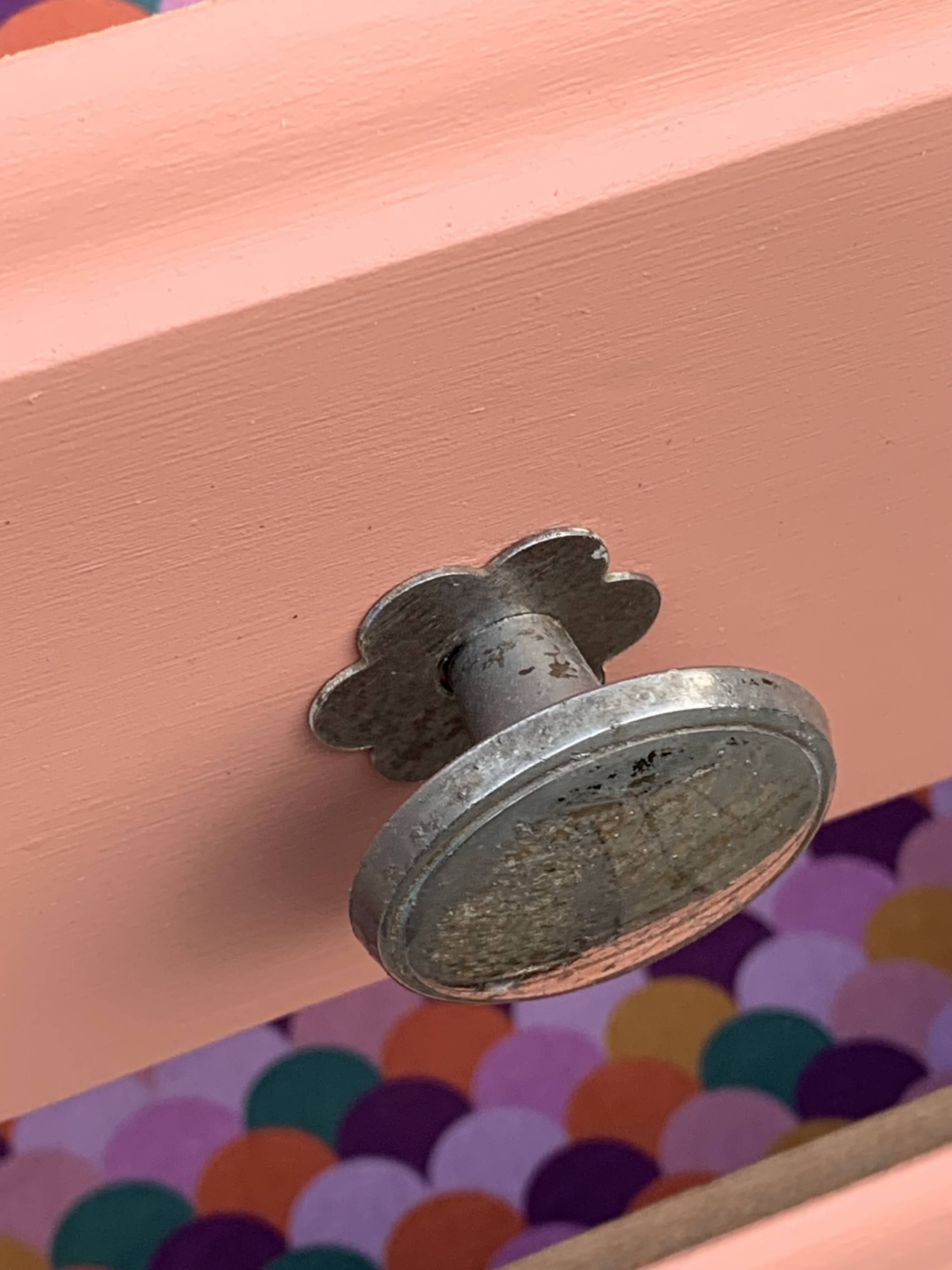 Vintage coral pink weekly planner H120