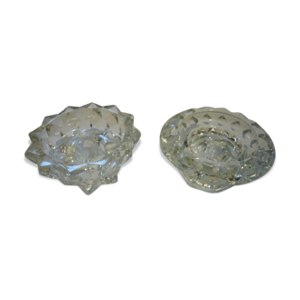 Pair of candlesticks in Crystal
