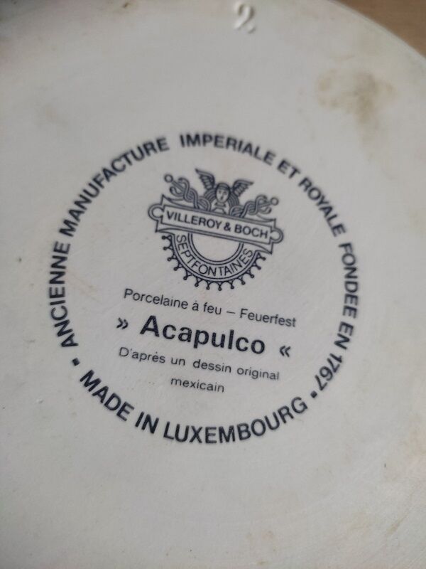 Round dish ears porcelain Villeroy Boch Acapulco dp 1122233
