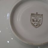 Set of 8 cups with saucers in Sologne L'Archevêque porcelain
