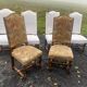 6 Louis XIII walnut chairs